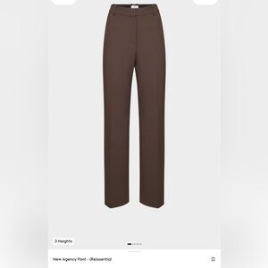 Aritzia - Babaton New Agency Pant (Re)essential Dress Pants in Chocolate Brown